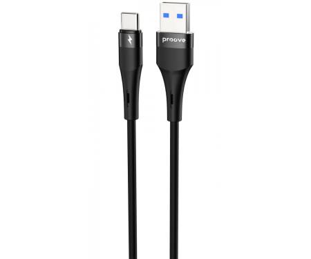 Кабель Proove Light Silicone Plus USB to Type-C 3A (1m) black