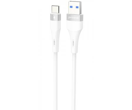 Кабель Proove Light Silicone Plus USB to Type-C 3A (1m) white