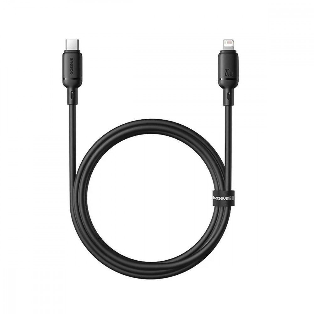 Кабель Baseus Silky Series Fast Charging Type-C to Lightning 20W (1m) black