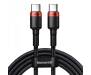 Кабель Baseus Cafule Flash Charging Type-C to Type-C PD 2.0 100W (2m) red/black