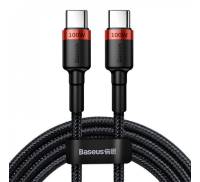Кабель Baseus Cafule Flash Charging Type-C to Type-C PD 2.0 100W (2m) red/black