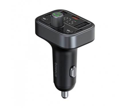 АЗП Baseus FM Launcher S-09 Pro 35W (PD+QC3.0) Type-C+2USB black