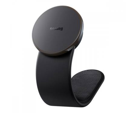 Автомобільний тримач з Бездротовим ЗП Baseus C02 Pro Series Magnetic black