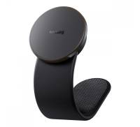 Автомобільний тримач з Бездротовим ЗП Baseus C02 Pro Series Magnetic black