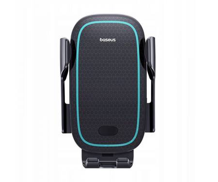 Автомобільний тримач з Бездротовим ЗП Baseus Milky Way Pro 15W black