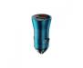 АЗП Baseus Golden Contactor Max Dual 60W USB + USB blue