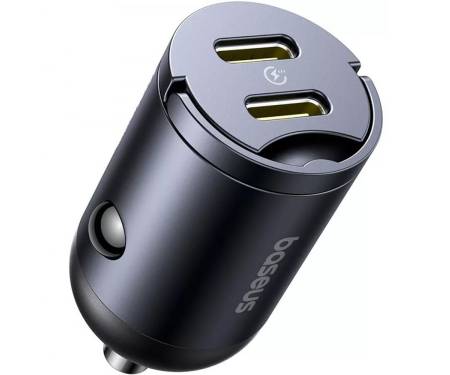 АЗП Baseus Tiny Star Mini Car Charger 2xType-C 30W black