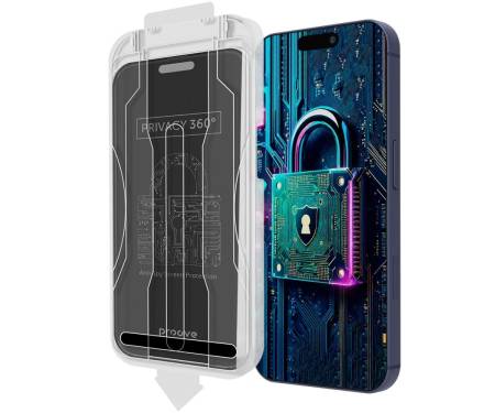 Захисне скло Proove Privacy 360 Installation Box iPhone 15 Pro black