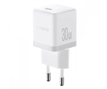 МЗП Baseus Palm Fast Charger Type-C 30W (With Cable Type-C to Type-C 60W 1m) white
