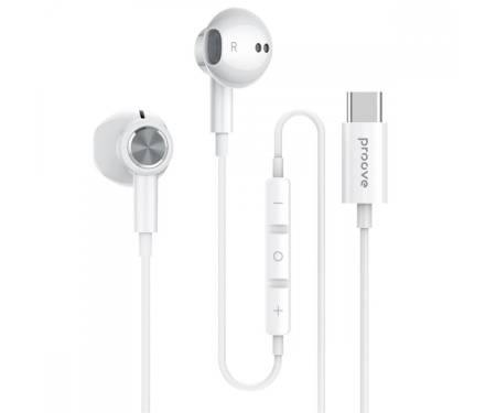 Провідні навушники Proove Echo (Type-C) white