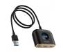 USB-Хаб Baseus Square Round USB to USB 3.0 + 3USB 2.0 (1m) black