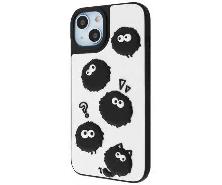 Чохол WAVE Doodle Case iPhone 15 black fluffy