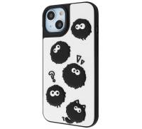 Чохол WAVE Doodle Case iPhone 15 black fluffy