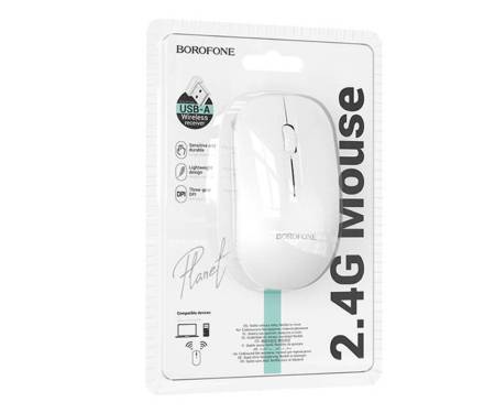 Mouse Wireless Borofone BG14 White