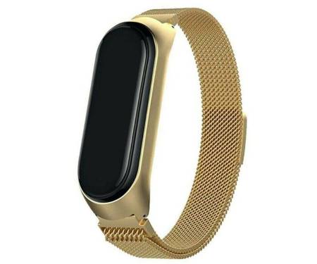 Ремінець Mi Band 3/4 Milanese Gold