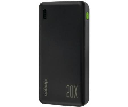 Зовнішній аккумулятор (повербанк) Power bank iDragon KP-24 20000mAh 22.5W Black