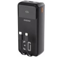 Зовнішній акумулятор (повербанк) Dudao K15MAX Built-in Cables 30000mAh PD 22.5W Black (6976625333783)