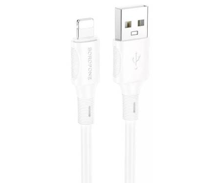 Кабель Borofone BX80 USB to Lightning 1m White