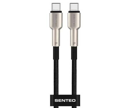Кабель Senteo SM-03 100W Iron Series USB-C to USB-C 1m Black