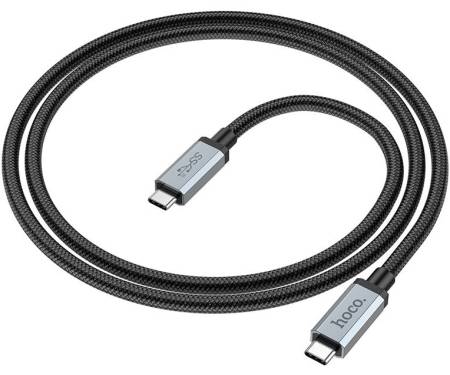 Кабель USB Type-C Hoco US06 USB3.2 Type-C to Type-C 20Gbps 1m Black
