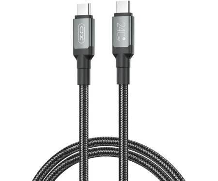 Кабель XO NBQ264A-CC USB-Type-C to USB-Type-C 1m Black (NB-Q264A-CC.black)