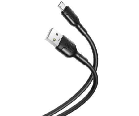 Кабель XO-NB212 Type-A to microUSB (1m) Black (XO-NB212m-BK)