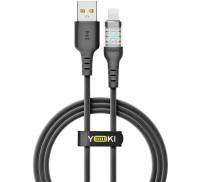 Кабель YOKI CYBER USB to Lightning 2.4A 1.2m Black (YK-CACY233M2)