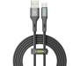 Кабель YOKI LED USB to Type-C 3A 2m Black (YK-CALE172L2)