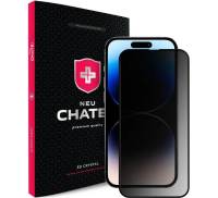 Захисне скло для смартфона +NEU Chatel 2.5D Silk Narrow Border Anti-Peep Privacy Glass with Mesh for iPhone 14 Pro Max Black