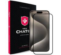 Захисне скло для смартфона +NEU Chatel Corning Gorilla Glass with Mesh for iPhone 15 Pro Front Black