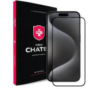 Захисне скло для смартфона +NEU Chatel Corning Gorilla Glass with Mesh for iPhone 15 Pro Max Black