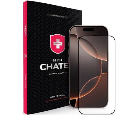 Захисне скло для смартфона +NEU Chatel Corning Gorilla Glass with Mesh for iPhone 16 Pro Black