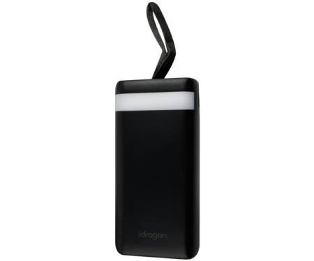 Зовнішній аккумулятор (повербанк) Power bank iDragon KP-20 20000mAh Black