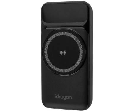 Зовнішній аккумулятор (повербанк) Power bank iDragon WP-29 20000mAh 22.5W Black