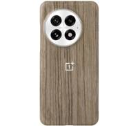 Чохол OnePlus 13 Wood Grain Magnetic Half-pack Case Wood Brown
