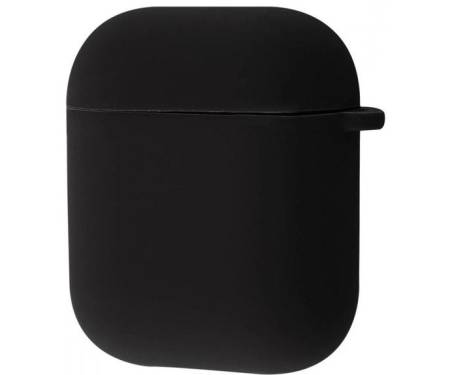 Чохол Silicone Case with Fibra AirPods 1/2 Black