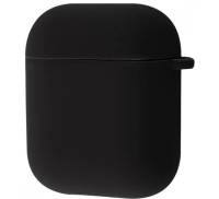 Чохол Silicone Case with Fibra AirPods 1/2 Black
