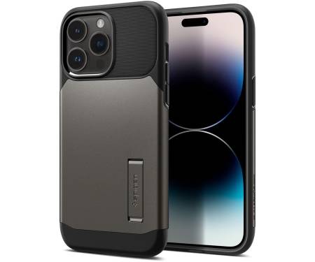 Чохол Spigen Slim Armor with MagFit Apple iPhone 14 Pro Max Gunmetal (ACS04646)