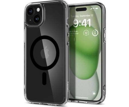 Чохол Spigen Ultra Hybrid with MagFit Apple iPhone 15 Black (ACS06803)