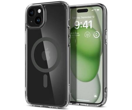 Чохол Spigen Ultra Hybrid with MagFit Apple iPhone 15 Graphite (ACS06804)