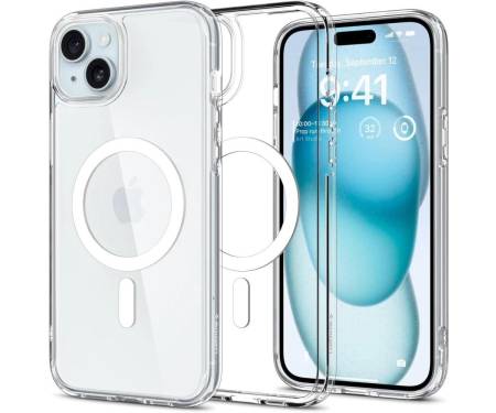 Чохол Spigen Ultra Hybrid with MagFit Apple iPhone 15 White (ACS06802)