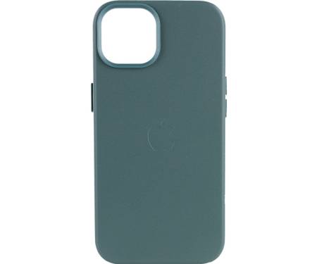 Чохол Leather Case with MagSafe для iPhone 13 Pine Needle Green