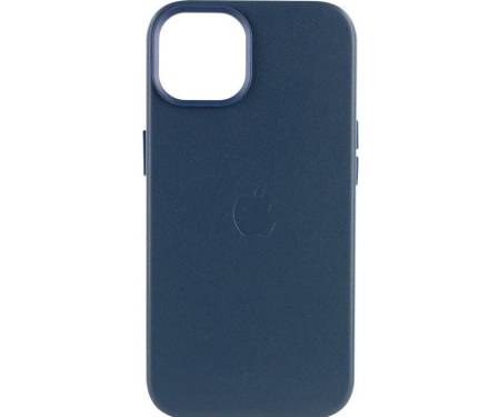 Чохол Leather Case with MagSafe для iPhone 13 Indigo Blue