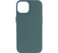 Чохол Leather Case with MagSafe для iPhone 13 Pro Pine Needle Green