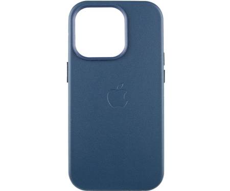 Чохол Leather Case with MagSafe для iPhone 13 Pro Indigo Blue