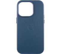 Чохол Leather Case with MagSafe для iPhone 13 Pro Indigo Blue