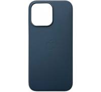 Чохол Leather Case with MagSafe для iPhone 15 Pro Max Indigo Blue