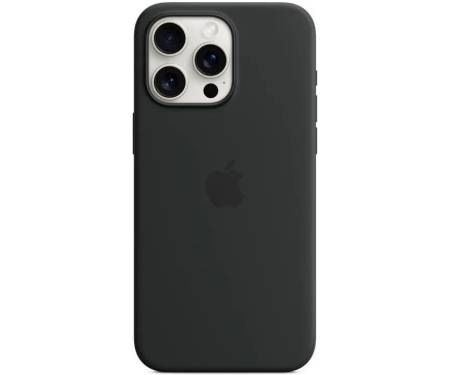 Чохол Silicone Case [Plastic Box] для iPhone 15 Pro Max Black