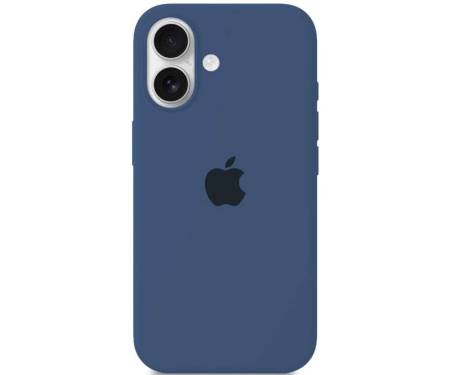 Чохол Silicone Case [Plastic Box] для iPhone 16 Deep Lake Blue