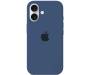 Чохол Silicone Case [Plastic Box] для iPhone 16 Deep Lake Blue